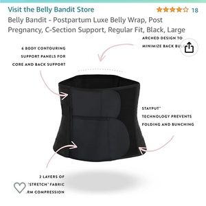 Belly Bandit - Postpartum Luxe Belly Wrap Size Large